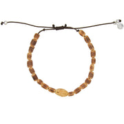 Bracelet perles coco et os taillé