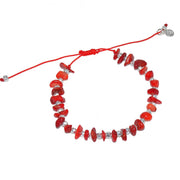 Bracelet perles de corail et argent 925