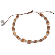 Bracelet perles de bois et argent 925