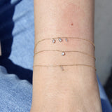 Bracelet or et diamants