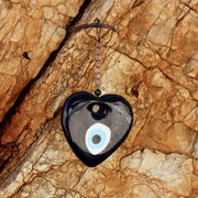 Oeil verre soufflé coeur