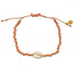 Bracelet cordon et cauri - CORAIL