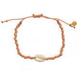 Bracelet cordon et cauri - CORAIL
