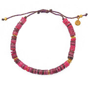 Bracelet cordon et coquillage