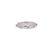 Bague martelée avec boules en argent 925 - Bagues