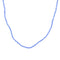 Collier perles miyuki bleues et blanches - 38CM