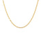 Collier doré maille marine ronde - 38CM