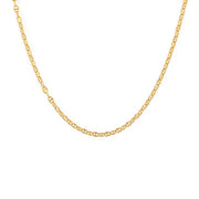 Collier doré maille marine ronde - 38CM