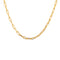 Collier doré maille rectangle - 38CM
