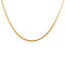 Collier doré maille haricot bombé - 38CM