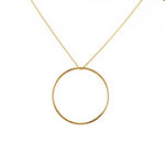 Collier doré anneau S M L ou XL - L