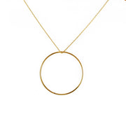 Collier doré anneau S M L ou XL - L