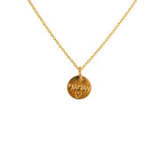 Collier doré et médaille best maman