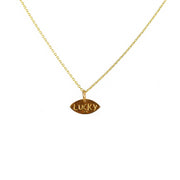 Collier doré et pendentif love & lucky - Colliers