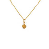 Collier doré et pendentif dé porte bonheur - Colliers