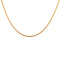 Collier doré maille palmier carrée - 38CM