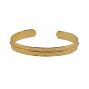 Jonc doré martelé et trait - Bracelets