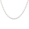 Collier argent maille cheval 4 faces - 42CM