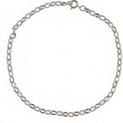 Bracelet de cheville argent 925 Jaseron oval