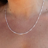 Collier argent maille singapour