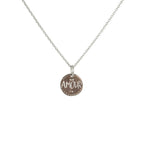 Collier argent 925 médaille infini amour - Colliers